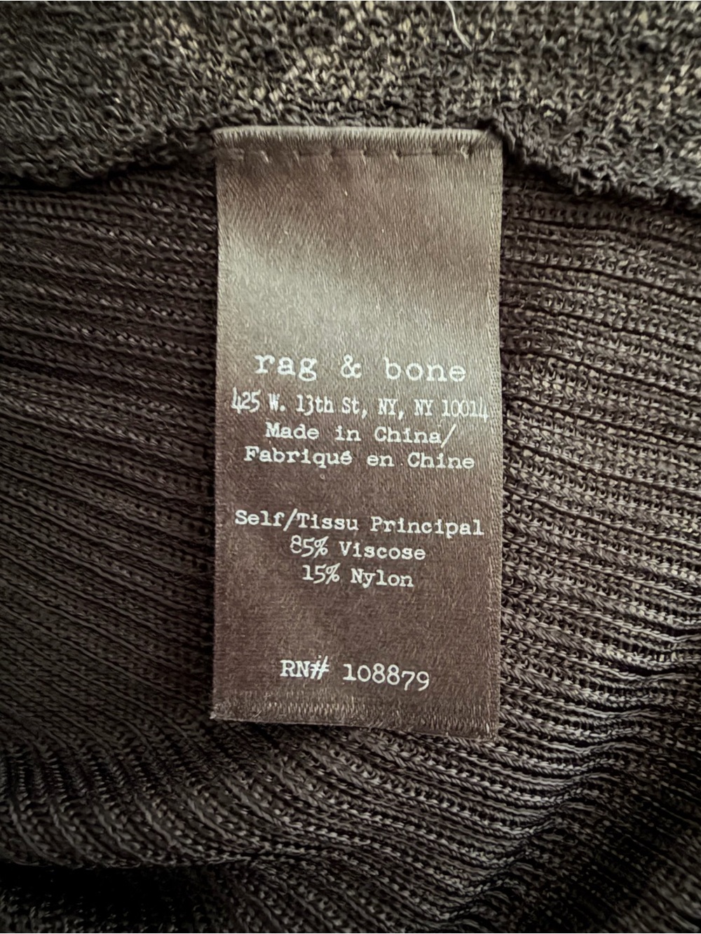 rag & bone Caris Sheer Black Short-Sleeve Tee - Picture 3 of 4